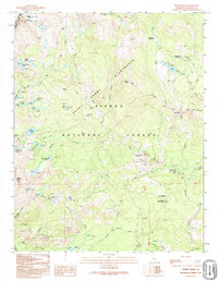 preview thumbnail of historical topo map of Madera County, CA in 1992