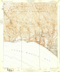 Download a high-resolution, GPS-compatible USGS topo map for Topanga Canyon, CA (1932 edition)