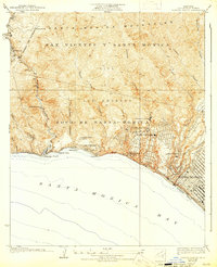 Download a high-resolution, GPS-compatible USGS topo map for Topanga Canyon, CA (1932 edition)