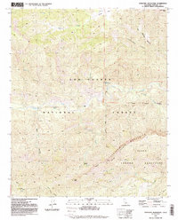 Download a high-resolution, GPS-compatible USGS topo map for Topatopa Mountains, CA (1991 edition)