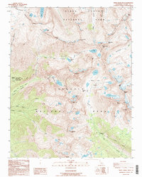 Download a high-resolution, GPS-compatible USGS topo map for Triple Divide Peak, CA (1994 edition)