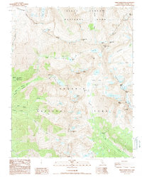 preview thumbnail of historical topo map of Tulare County, CA in 1988
