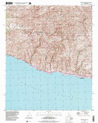 preview thumbnail of historical topo map of Ventura County, CA in 1994