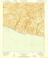 Download a high-resolution, GPS-compatible USGS topo map for Triunfo Pass, CA (1950 edition)