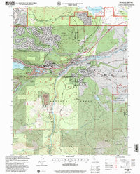 preview thumbnail of historical topo map of Truckee, CA in 2000