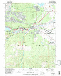 preview thumbnail of historical topo map of Truckee, CA in 1992