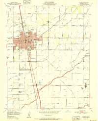 Download a high-resolution, GPS-compatible USGS topo map for Tulare, CA (1951 edition)