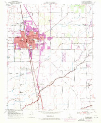 Download a high-resolution, GPS-compatible USGS topo map for Tulare, CA (1971 edition)