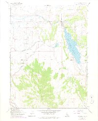 1962 Map of Tule Mountain, 1978 Print