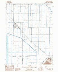 Download a high-resolution, GPS-compatible USGS topo map for Tulelake, CA (1988 edition)
