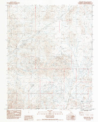 Download a high-resolution, GPS-compatible USGS topo map for Turquoise Mtn, CA (1984 edition)
