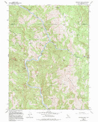 Download a high-resolution, GPS-compatible USGS topo map for Updegraff Ridge, CA (1994 edition)