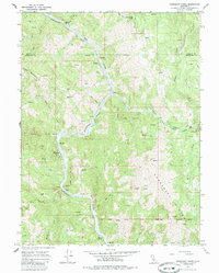 Download a high-resolution, GPS-compatible USGS topo map for Updegraff Ridge, CA (1985 edition)