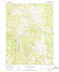 Download a high-resolution, GPS-compatible USGS topo map for Updegraff Ridge, CA (1969 edition)