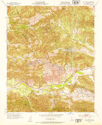 Download a high-resolution, GPS-compatible USGS topo map for Val Verde, CA (1953 edition)