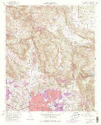 1968 Map of Valley Center, 1988 Print