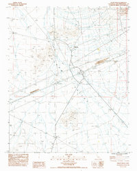 Download a high-resolution, GPS-compatible USGS topo map for Valley Wells, CA (1985 edition)