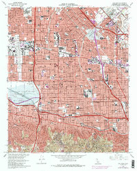 Download a high-resolution, GPS-compatible USGS topo map for Van Nuys, CA (1987 edition)