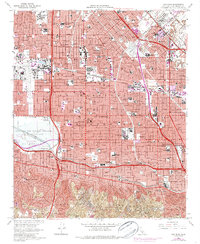 preview thumbnail of historical topo map of Los Angeles County, CA in 1966