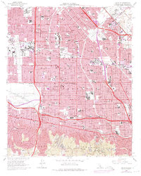 Download a high-resolution, GPS-compatible USGS topo map for Van Nuys, CA (1975 edition)