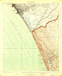 preview thumbnail of historical topo map of Los Angeles County, CA in 1924