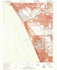 Download a high-resolution, GPS-compatible USGS topo map for Venice, CA (1957 edition)