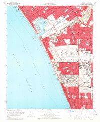 preview thumbnail of historical topo map of Los Angeles County, CA in 1964