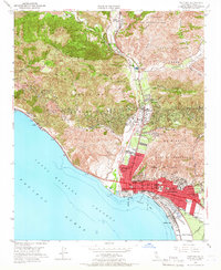 Download a high-resolution, GPS-compatible USGS topo map for Ventura, CA (1966 edition)