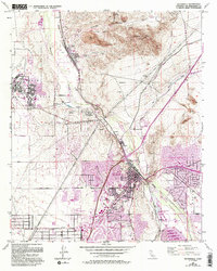 Download a high-resolution, GPS-compatible USGS topo map for Victorville, CA (1993 edition)