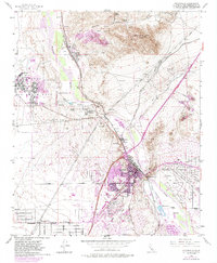 Download a high-resolution, GPS-compatible USGS topo map for Victorville, CA (1985 edition)