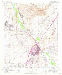 preview thumbnail of historical topo map of Victorville, CA in 1956