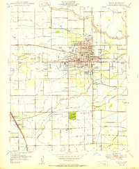 Download a high-resolution, GPS-compatible USGS topo map for Visalia, CA (1950 edition)