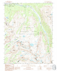 Download a high-resolution, GPS-compatible USGS topo map for Vogelsang Peak, CA (1995 edition)