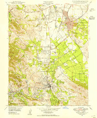 Download a high-resolution, GPS-compatible USGS topo map for Walnut Creek, CA (1954 edition)