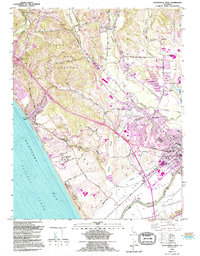 Download a high-resolution, GPS-compatible USGS topo map for Watsonville West, CA (1994 edition)