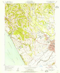 Download a high-resolution, GPS-compatible USGS topo map for Watsonville West, CA (1955 edition)