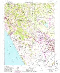 Download a high-resolution, GPS-compatible USGS topo map for Watsonville West, CA (1981 edition)