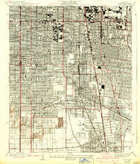 preview thumbnail of historical topo map of Los Angeles County, CA in 1937