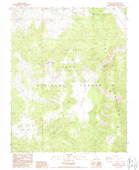 Download a high-resolution, GPS-compatible USGS topo map for Waucoba Mtn, CA (1987 edition)