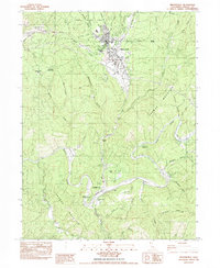 Download a high-resolution, GPS-compatible USGS topo map for Weaverville, CA (1982 edition)