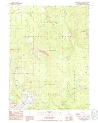 Download a high-resolution, GPS-compatible USGS topo map for West Prospect Peak, CA (1985 edition)