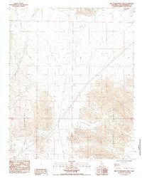 Download a high-resolution, GPS-compatible USGS topo map for West of Broadwell Mesa, CA (1985 edition)