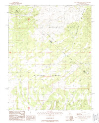 preview thumbnail of historical topo map of Mono County, CA in 1988