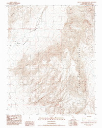 Download a high-resolution, GPS-compatible USGS topo map for West of Teakettle Junction, CA (1987 edition)
