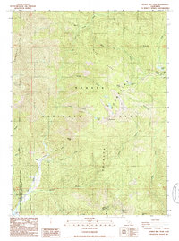 preview thumbnail of historical topo map of Trinity County, CA in 1986