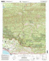 Download a high-resolution, GPS-compatible USGS topo map for White Ledge Peak, CA (2000 edition)