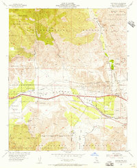 preview thumbnail of historical topo map of Whitewater, CA in 1955