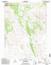 preview thumbnail of historical topo map of Lassen County, CA in 1993