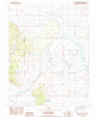Download a high-resolution, GPS-compatible USGS topo map for Whitmore Hot Sprs, CA (1983 edition)