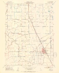 1952 Map of Williams, 1953 Print